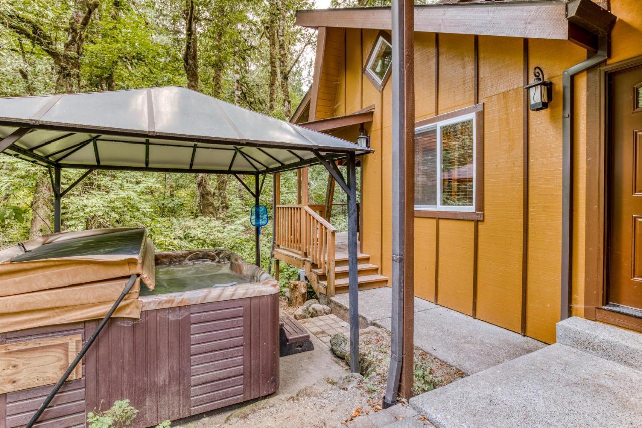 Creekside Cabin Rhododendron Dış mekan fotoğraf